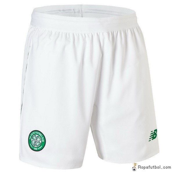 Pantalones Celtic Replica Primera Ropa 2018/19 Blanco